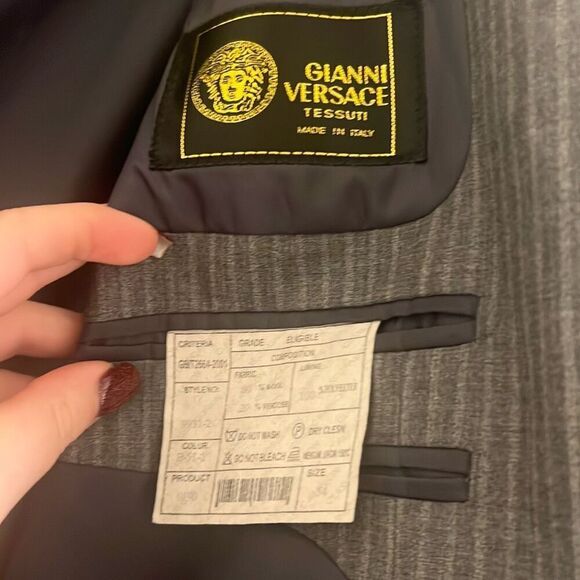 ✨GIANNI VERSACE TESSUTI COLLECTION OVERSIZED SZ 54 BLAZER✨ - Picture 3 of 9